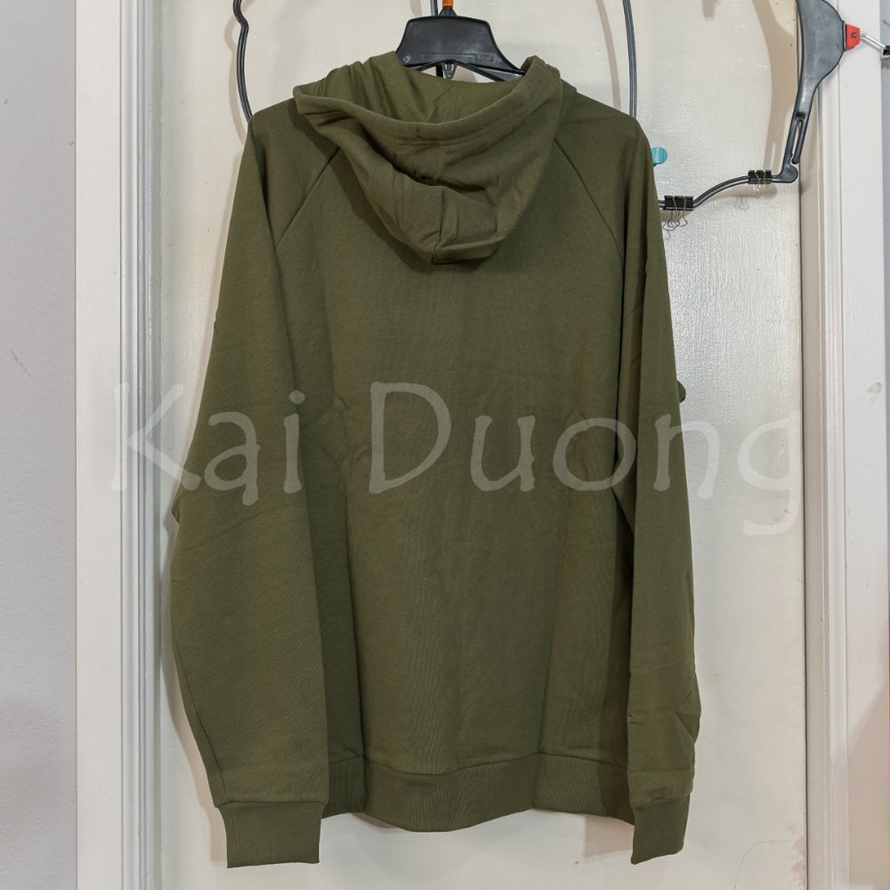 Men's Rival Fleece Big Logo Hoodie‎ GREEN - Picture 5 of 8